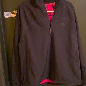 Black North Face quarter zip